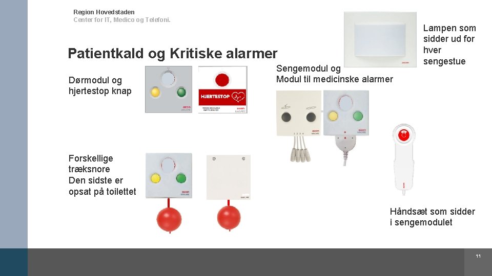 Region Hovedstaden Center for IT, Medico og Telefoni. Patientkald og Kritiske alarmer Dørmodul og