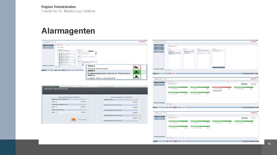 Region Hovedstaden Center for IT, Medico og Telefoni Alarmagenten 14 
