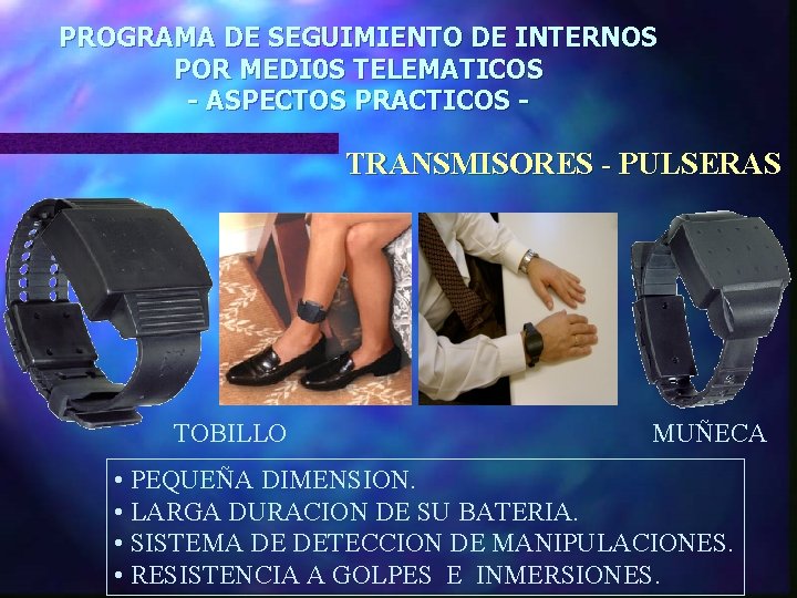 PROGRAMA DE SEGUIMIENTO DE INTERNOS POR MEDI 0 S TELEMATICOS - ASPECTOS PRACTICOS - PROGRAMA DE SEGUIMIENTO DE INTERNOS POR MEDI 0 S TELEMATICOS - ASPECTOS PRACTICOS -