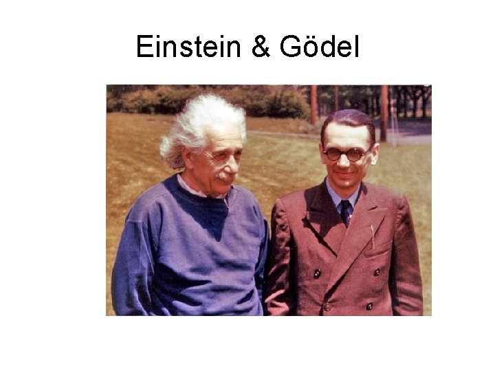 Einstein & Gödel 