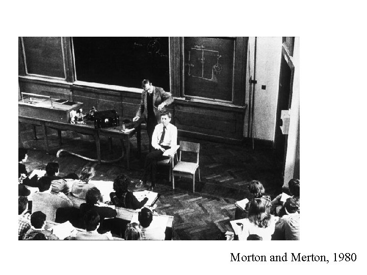Morton and Merton, 1980 