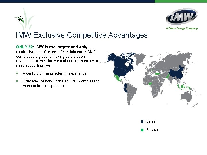 #2 IMW Exclusive Competitive Advantages ONLY #2: IMW is the largest and only exclusive