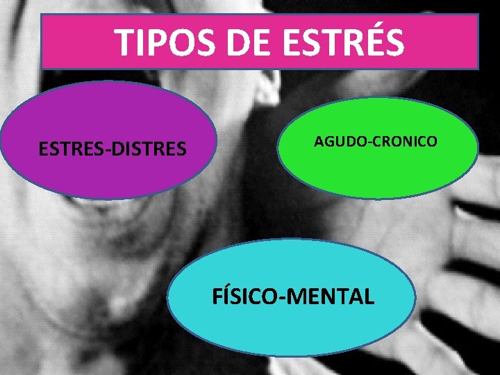 TIPOS DE ESTRÉS ESTRES-DISTRES AGUDO-CRONICO FÍSICO-MENTAL 