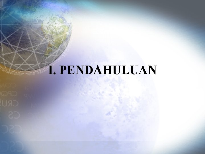 I. PENDAHULUAN 