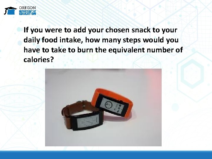 If you were to add your chosen snack to your daily food intake, how