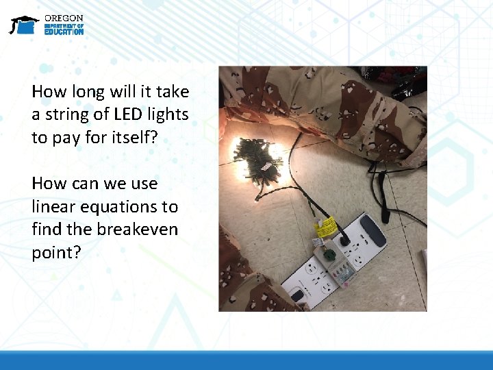 How long will it take a string of LED lights to pay for itself?