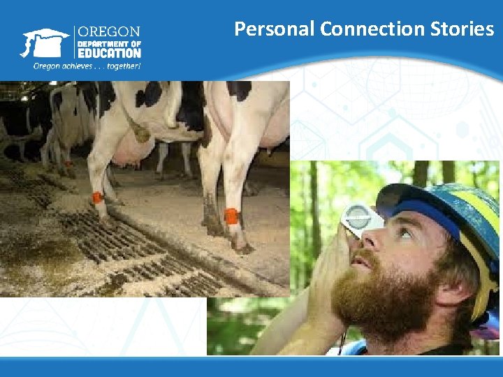 Personal Connection Stories • Picture of dairy barn and trees 