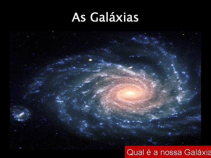 As Galáxias Qual é a nossa Galáxia 