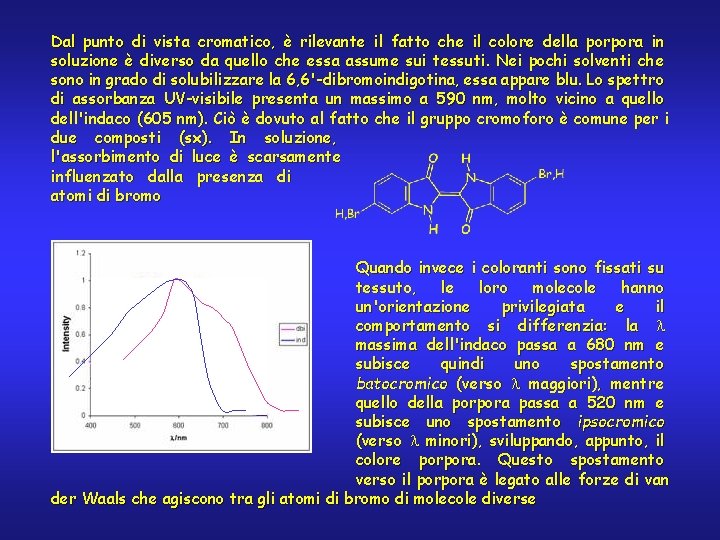 Dal punto di vista cromatico, è rilevante il fatto che il colore della porpora