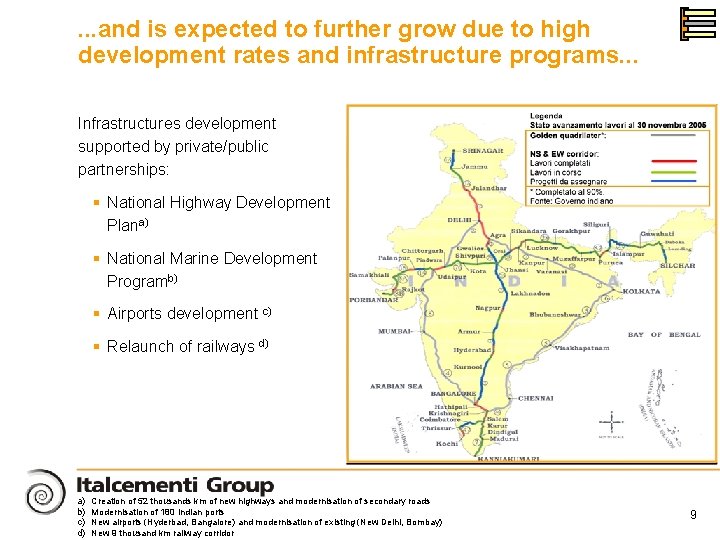 . . . and is expected to further grow due to high development rates