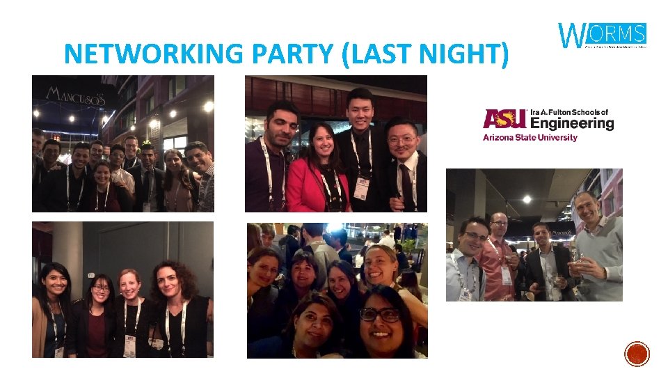 NETWORKING PARTY (LAST NIGHT) 