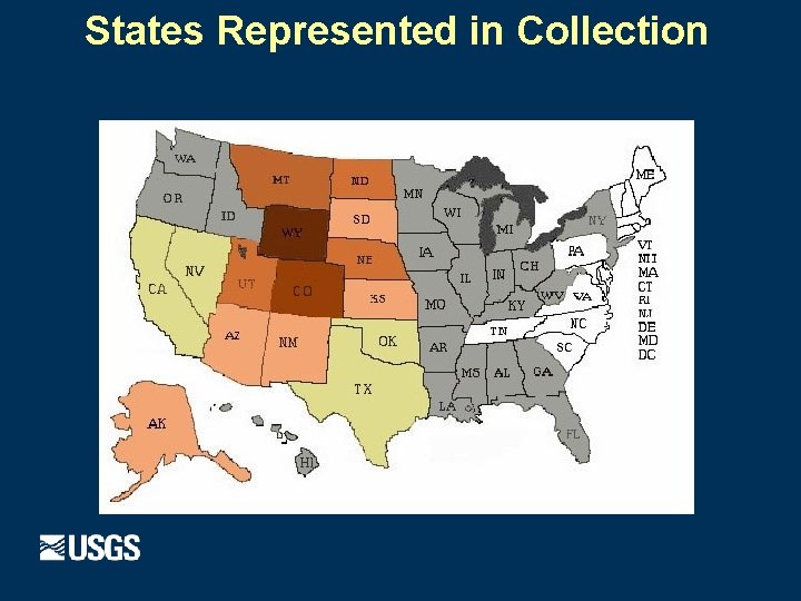 States Represented in Collection 