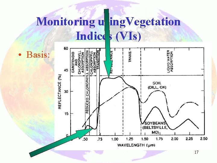 Monitoring using. Vegetation Indices (VIs) • Basis: 17 