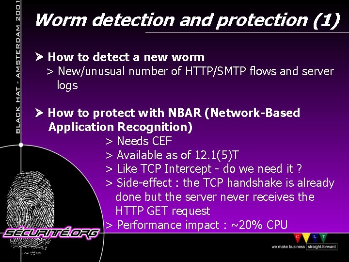 Worm detection and protection (1) How to detect a new worm > New/unusual number