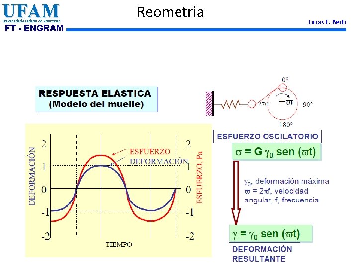 UFAM Universidade Federal do Amazonas FT - ENGRAM Reometria Lucas F. Berti 