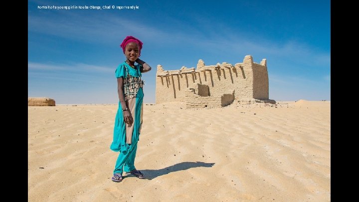 Portrait of a young girl in Kouba Olanga, Chad © Inger Vandyke 