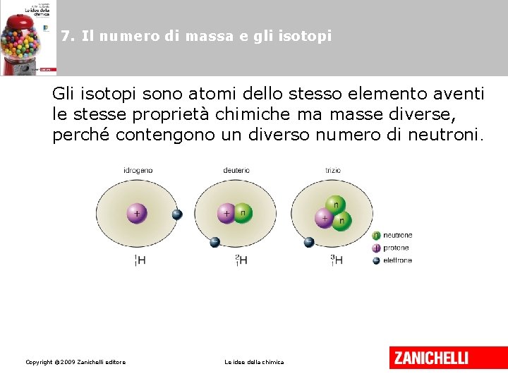 7. Il numero di massa e gli isotopi Gli isotopi sono atomi dello stesso 7. Il numero di massa e gli isotopi Gli isotopi sono atomi dello stesso