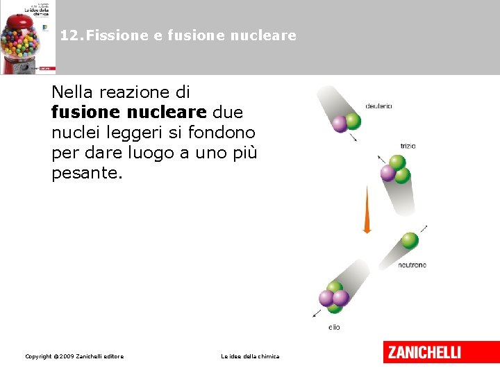 12. Fissione e fusione nucleare Nella reazione di fusione nucleare due nuclei leggeri si 12. Fissione e fusione nucleare Nella reazione di fusione nucleare due nuclei leggeri si