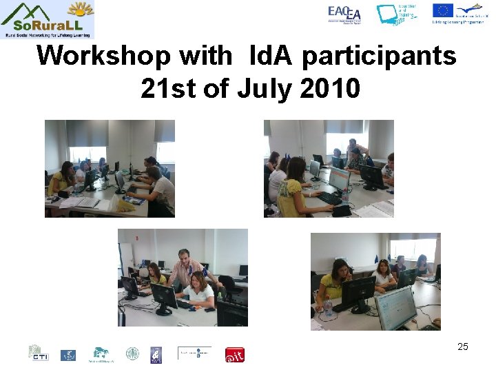 Workshop with Id. A participants 21 st of July 2010 25 