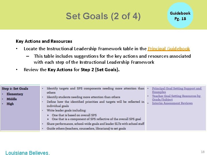 Set Goals (2 of 4) Guidebook Pg. 18 Key Actions and Resources • Locate Set Goals (2 of 4) Guidebook Pg. 18 Key Actions and Resources • Locate