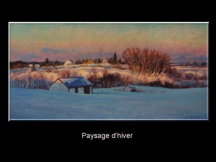 Paysage d’hiver 