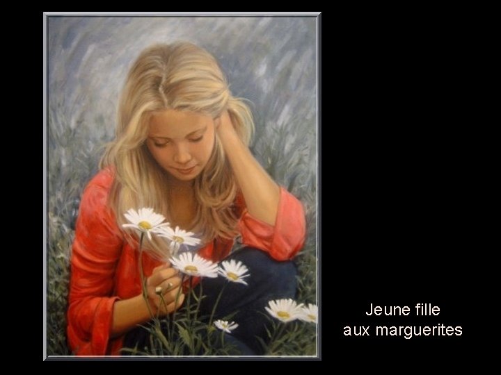 Jeune fille aux marguerites 