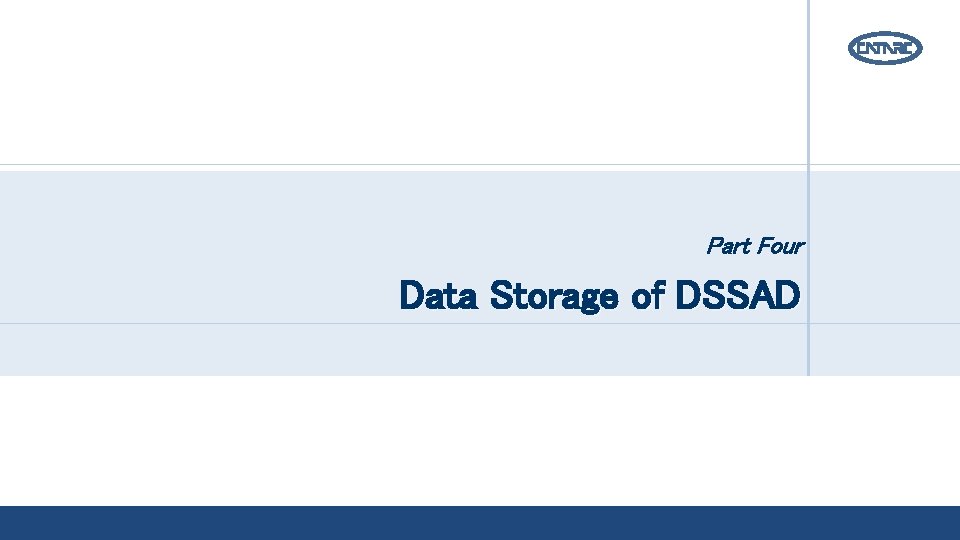 Part Four Data Storage of DSSAD 