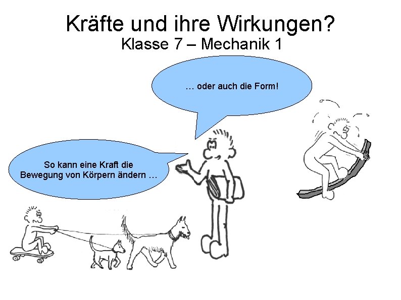 Krfte und ihre Wirkungen Klasse 7 Mechanik 1