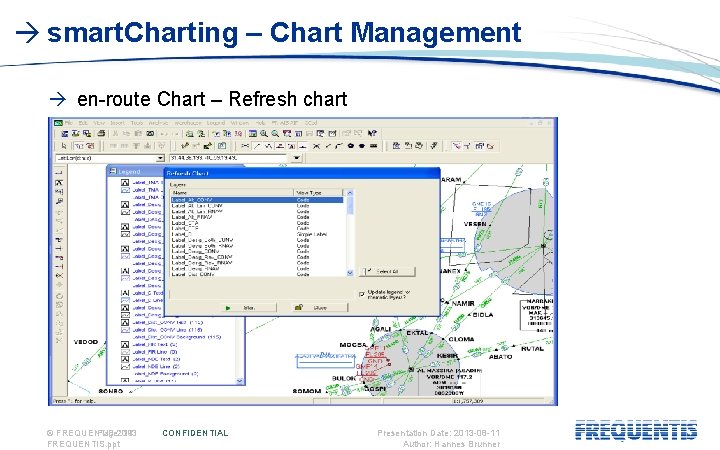  smart. Charting – Chart Management en-route Chart – Refresh chart © FREQUENTIS Page: