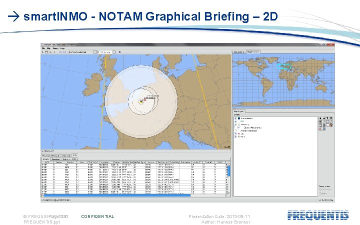  smart. INMO - NOTAM Graphical Briefing – 2 D © FREQUENTIS Page: 2013