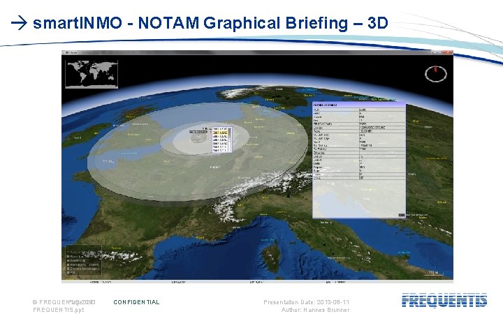  smart. INMO - NOTAM Graphical Briefing – 3 D © FREQUENTIS Page: 2013
