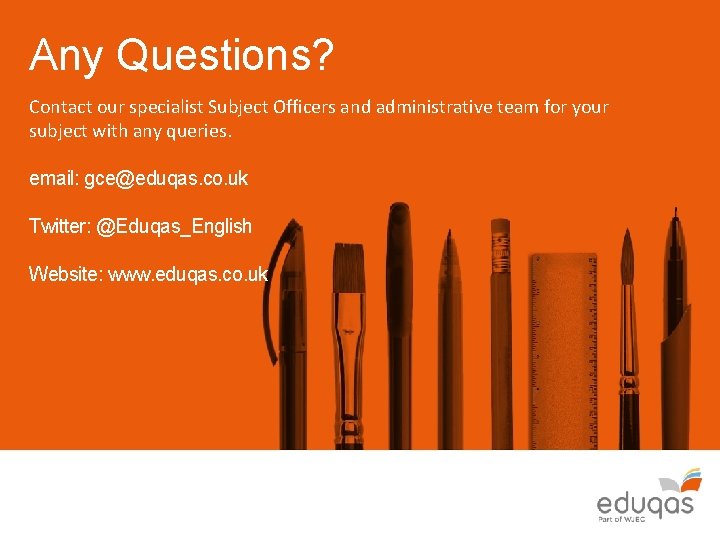 Any Questions? Contact our specialist Subject Officers and administrative team for your subject with