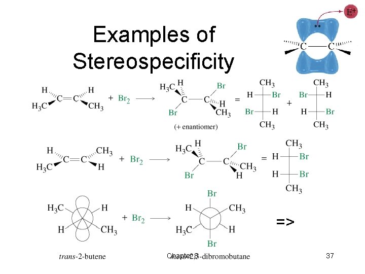 Examples of Stereospecificity => Chapter 8 37 