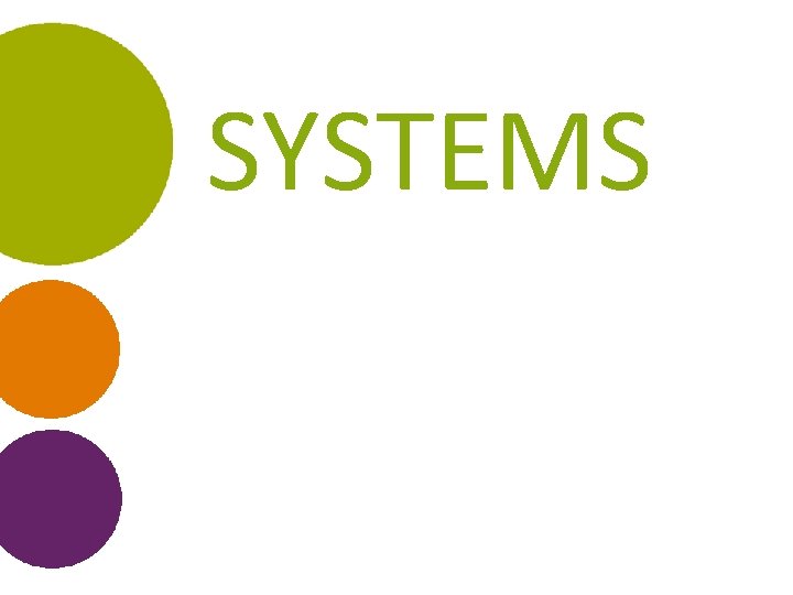 SYSTEMS 