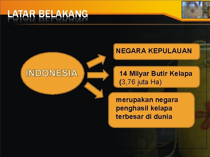 NEGARA KEPULAUAN 14 Milyar Butir Kelapa (3, 76 juta Ha) merupakan negara penghasil kelapa