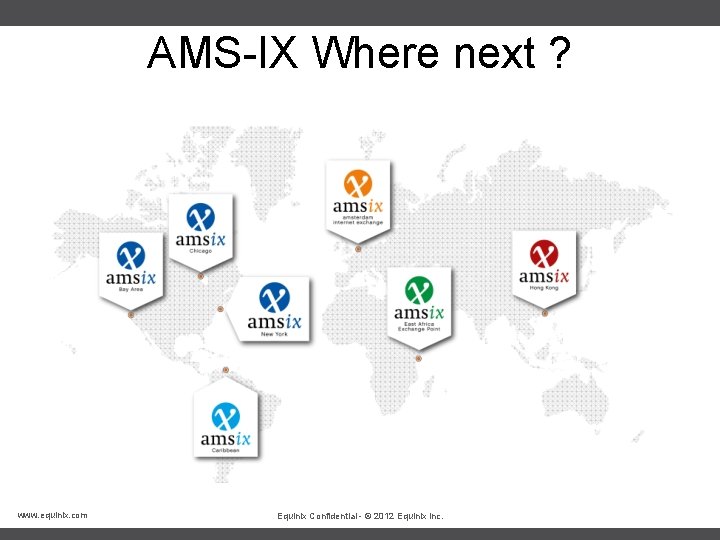 AMS-IX Where next ? www. equinix. com Equinix Confidential - © 2012 Equinix Inc.