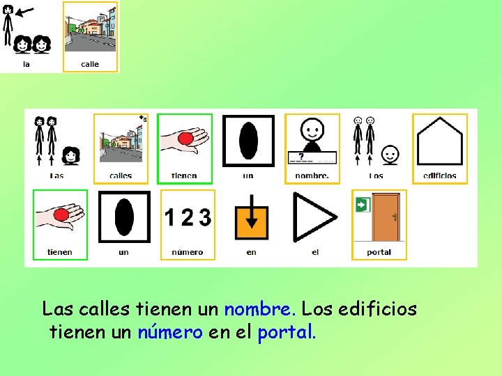 Las calles tienen un nombre. Los edificios tienen un número en el portal. 