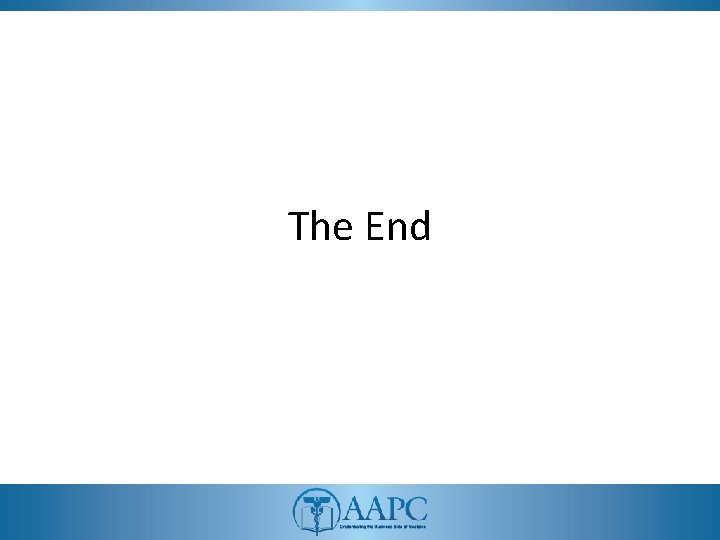 The End 