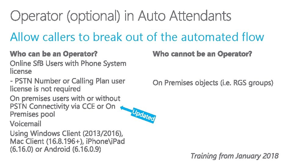 Allow callers to break out of the automated flow 