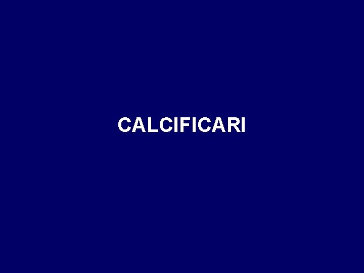 CALCIFICARI 