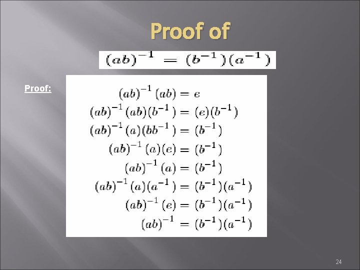 Proof of Proof: 24 