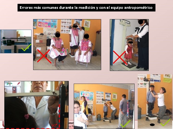 Errores más comunes durante la medición y con el equipo antropométrico 90° 