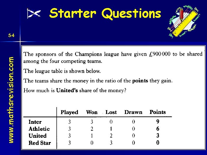 Starter Questions www. mathsrevision. com S 4 04 -Dec-20 Created by Mr. Lafferty Maths