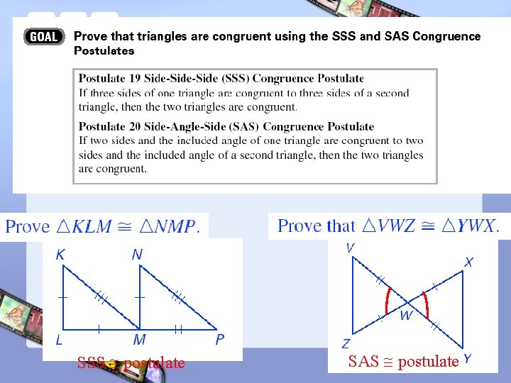 SSS postulate SAS postulate 