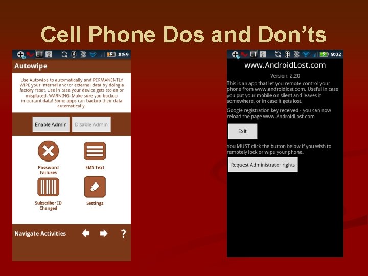 Cell Phone Dos and Don’ts 