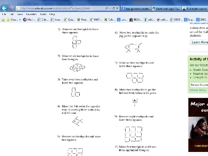 http: //www. education. com/activity/article/To othpick_Math/ 