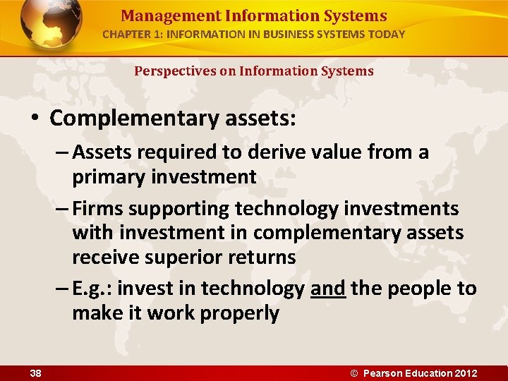 Management Information Systems CHAPTER 1: INFORMATION IN BUSINESS SYSTEMS TODAY Perspectives on Information Systems