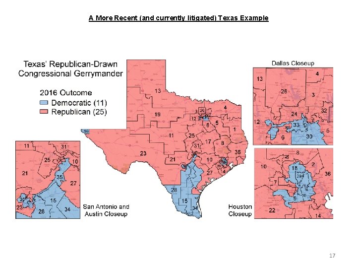 A More Recent (and currently litigated) Texas Example 17 A More Recent (and currently litigated) Texas Example 17