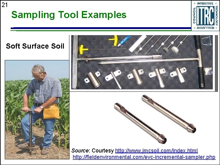 21 Sampling Tool Examples Soft Surface Soil Source: Courtesy http: //www. jmcsoil. com/index. html