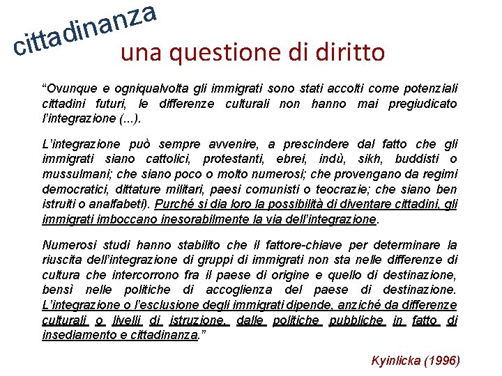 a z n a n i d citta una questione di diritto “Ovunque e